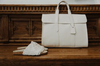 Borsa baguette "Milano Prestige" Bianca