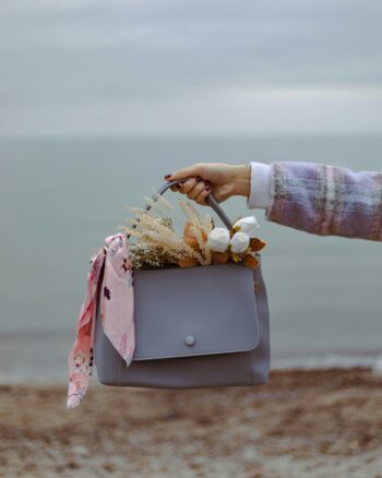 Borsa a bauletto "Aurora" Lavanda